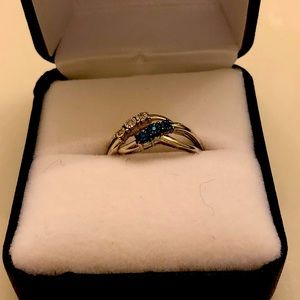 Sterling Silver & Diamond Ring